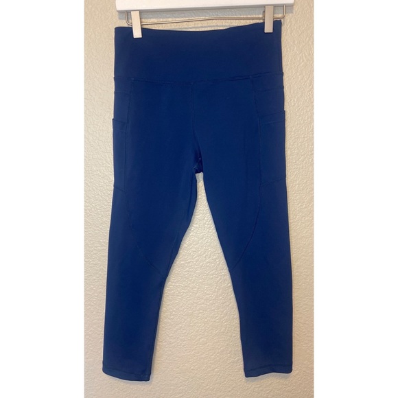 ZYIA Pants - ZYIA Active Navy Leggings Slight Crop Size 6-8